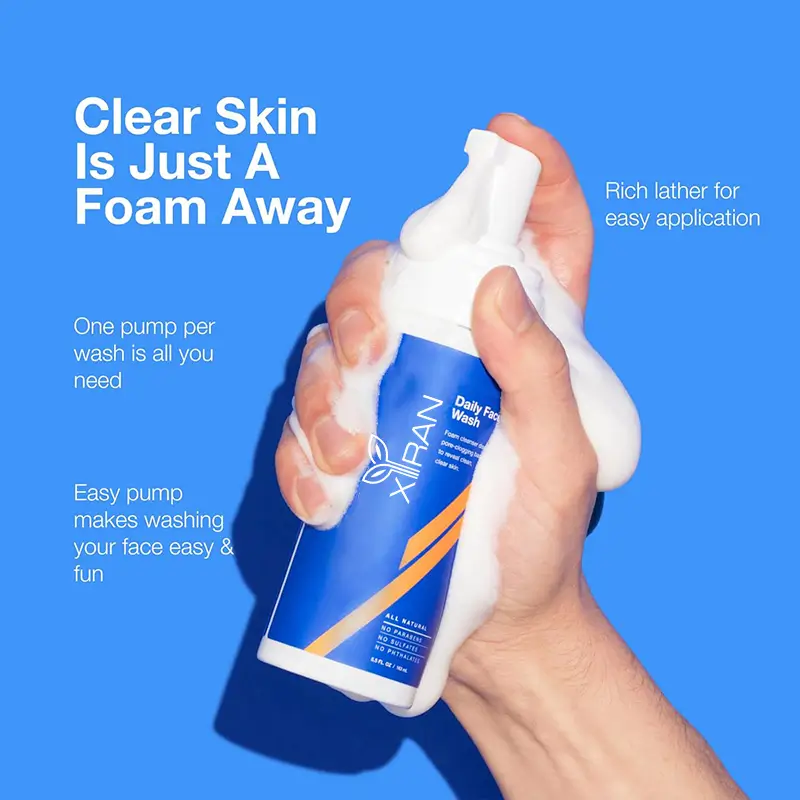 Custom Logo Orange Foaming Face Wash